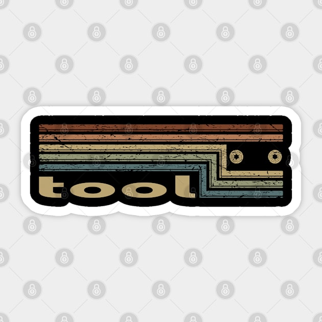 Tool Cassette Stripes Sticker by casetifymask